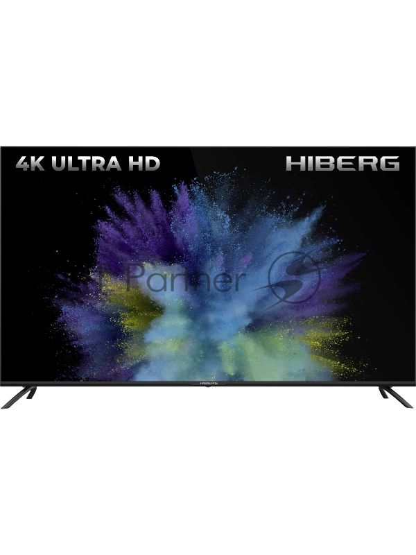 Телевизор HIBERG 55" 55Y UHD-R черный 4k UHD 60Hz Yandex TV 1 5/8Gb
