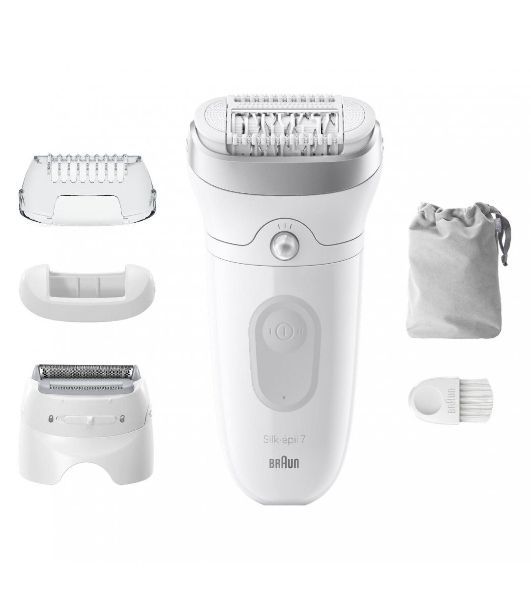 Эпилятор BRAUN SE7-041 белый/серебристый