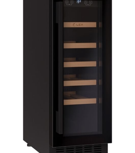 Винный шкаф LEX LWD3020BL черный, 56 л, 1 отсек, 20 бут.