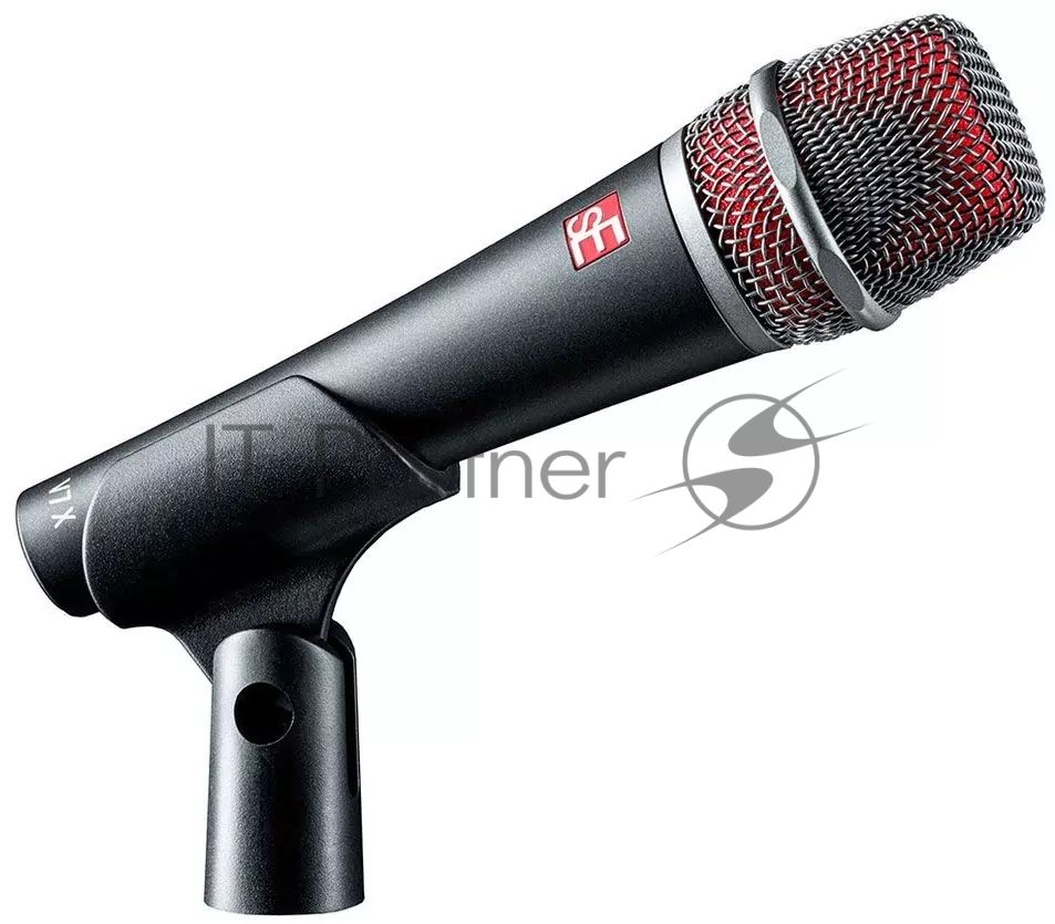 Микрофон динамический sE Electronics V7 X инструментальный, 30 Гц - 19 кГц, суперкардиоида, комплектация: микрофонный держатель, адаптер с резьбой, ветрозащита, чехол на молнии