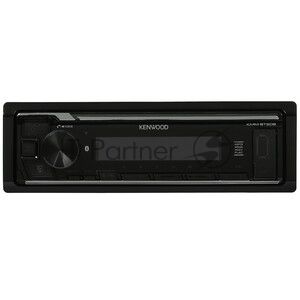 Автомагнитола Kenwood KMM-BT208, 1 DIN, Bluetooth, USB Type-A, AUX, съёмная панель
