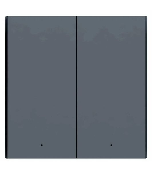 Выключатель двухклавишный без нейтрали Aqara Smart Wall Switch H1 EU (WS-EUK02 graphite)