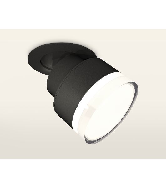Светильник Ambrella Light XM8102528 SBK/FR/CL черный песок/белый матовый/прозрачный GX53 (A2242, A2106, C8102, N8399)