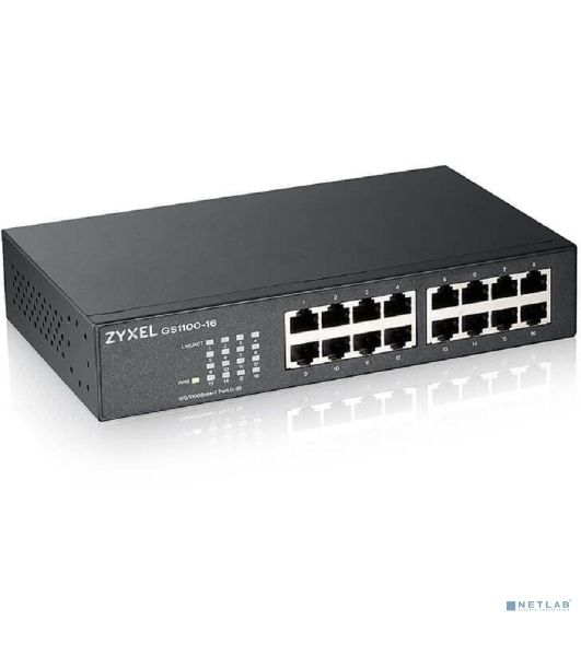 Коммутатор Zyxel GS1100-16-EU0103F 16G неуправляемый