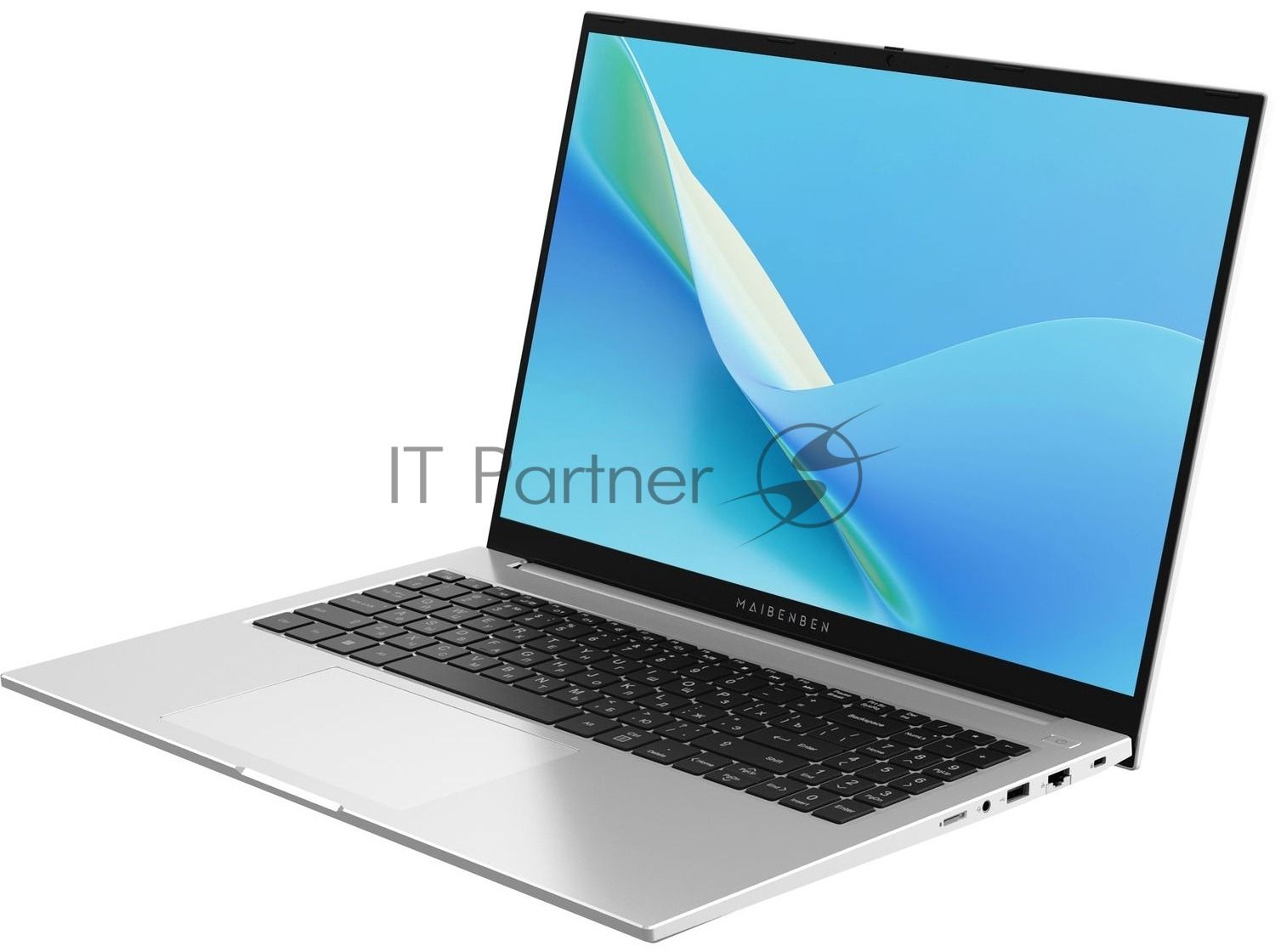 Ноутбук Maibenben M16B-R574UM/16"/IPS/AMD Ryzen 5 7430U/8Gb/512Gb SSD/AMD Radeon Graphics/Linux/серебристый/1.89kg
