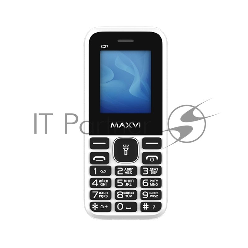 Мобильный телефон Maxvi C27 белый