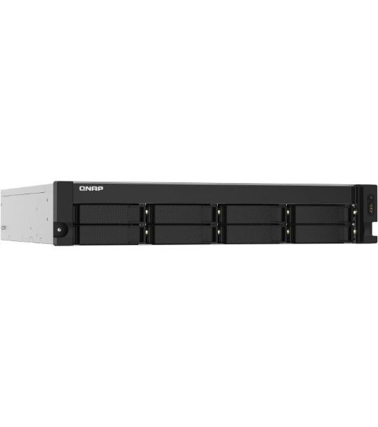 Сетевое хранилище без дисков SMB QNAP TS-832PXU-4G 8-Bay AL324 quad-core 1.7 GHz 2U rackmount NAS, 4Gb DDR4 UDIMM RAM (max 1x16Gb), SATA 6Gb/s, 2x 10GbE SFP+ LAN, 2x2.5 GbE LAN, 1x PCIe Gen2 x2 slot. W/o RAIL-B02