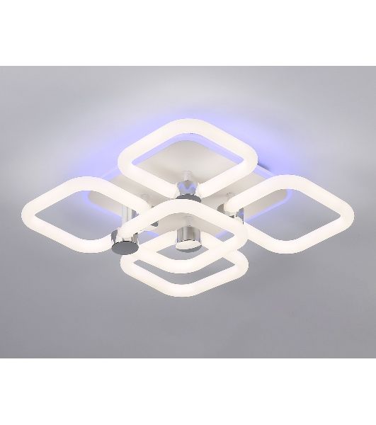 Потолочный светодиодный светильник FA3861/4+1 WH белый 70W 3000K-6400K+RGB 400*400*115 (ПДУ РАДИО 2.4G)