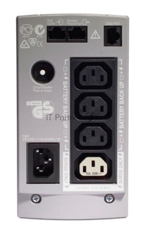 Источник бесперебойного питания APC Back-UPS BK500EI 300Вт 500ВА бежевый