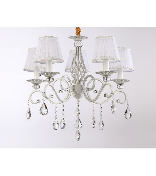 Светильник Ambrella light TR4547/5 WH/SL белый/серебро E14/5 max 40W D565*500