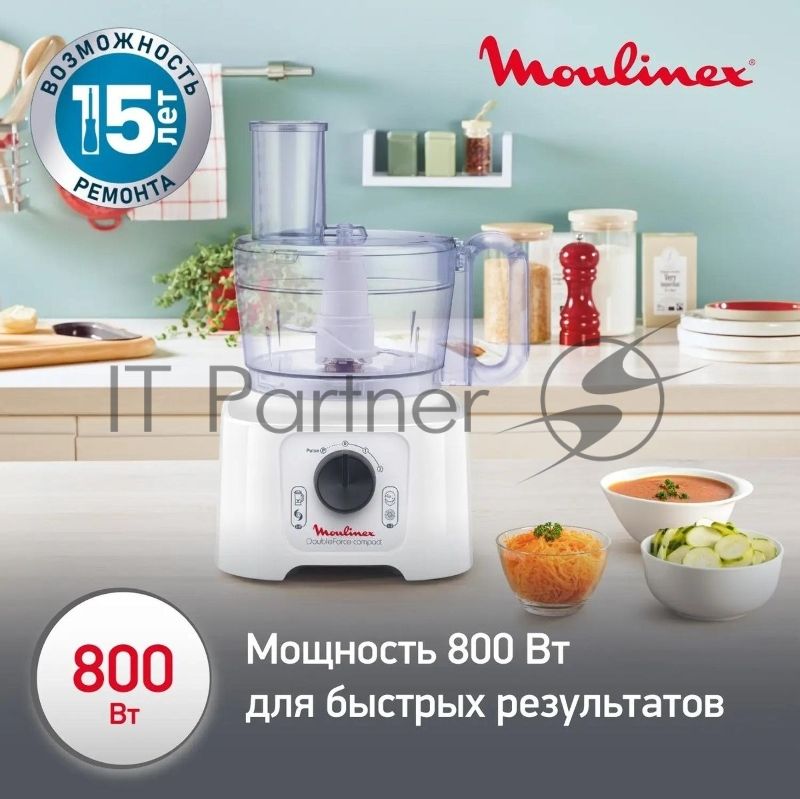 Кухонный комбайн Moulinex FP542111, белый
