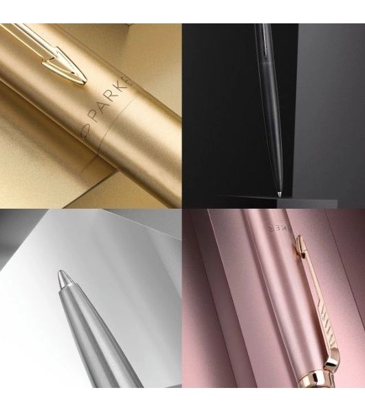 Ручка шариковая Parker Jotter Monochrome XL SE20 (CW2122756) Stainless Steel, M, синие чернила, подарочная коробка