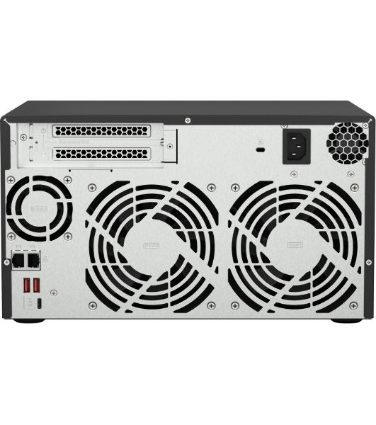 Сетевое хранилище без дисков SMB QNAP TS-873A-8G NAS, 8 trays 3,5"/2,5", 2x2,5 GbE BASE-T, 2 x M.2 NVMe 2280 slots, quad-core AMD Ryzen V1500B 2,2 GHz, 8 Gb SO-DIMM DDR4 (1 x 8 Gb) up to 64Gb (2x32 Gb)