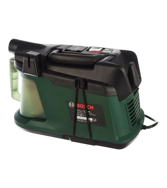 Строительный пылесос Bosch EasyVac3 зеленый, 170/700 Вт, уборка сухая, пылесборник контейнер, 2 л