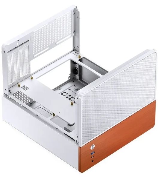 Корпус Jonsbo V12, Micro-Tower, белый, 2 x 120 мм