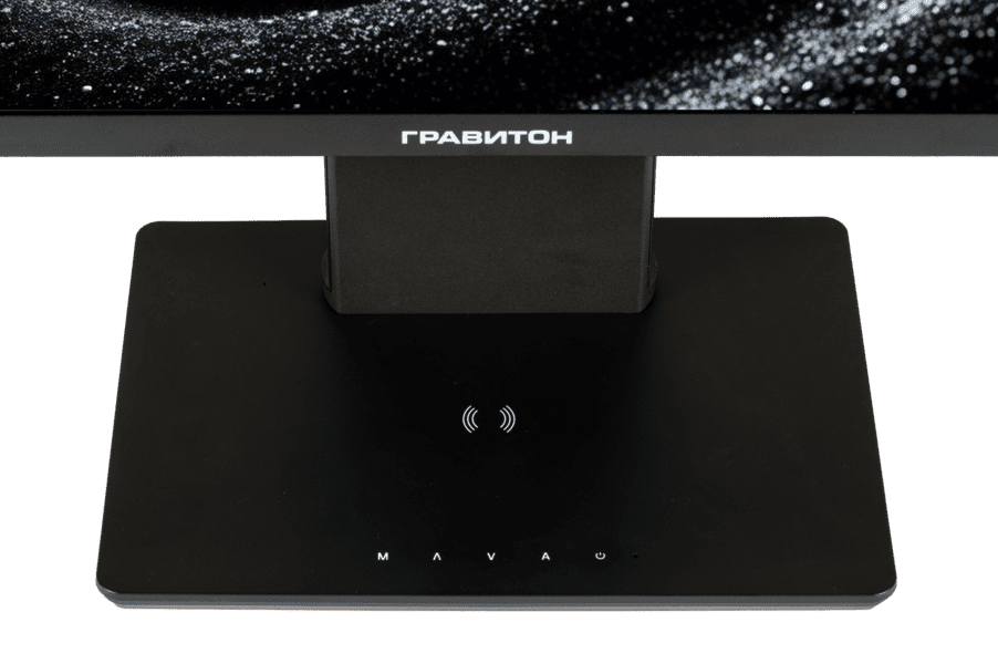 Монитор 27" "Гравитон" МН27П "Автор" IPS 2560x1440, 100 Гц, 5 мс, 16:9, 250 кд/м², HDMI 2.0, DP 1.4, USB-C (65 Вт PD + DP), USB Hub (2×USB-A 3.2 + 1×USB-B), 3.5 Jack, динамики (2×2 Вт), HDR10, Adaptive-Sync, Qi-зарядка (15 Вт), черный