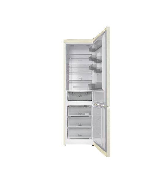 Холодильник Hotpoint HT 6200 AB бежевый двухкамерный 240/83л морозилка снизу, No Frost