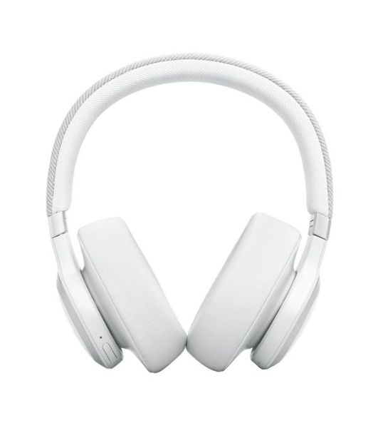 Беспроводные/проводные наушники JBL Live 770NC белый, полноразмерные, Bluetooth + проводной, адаптивное шумоподавление