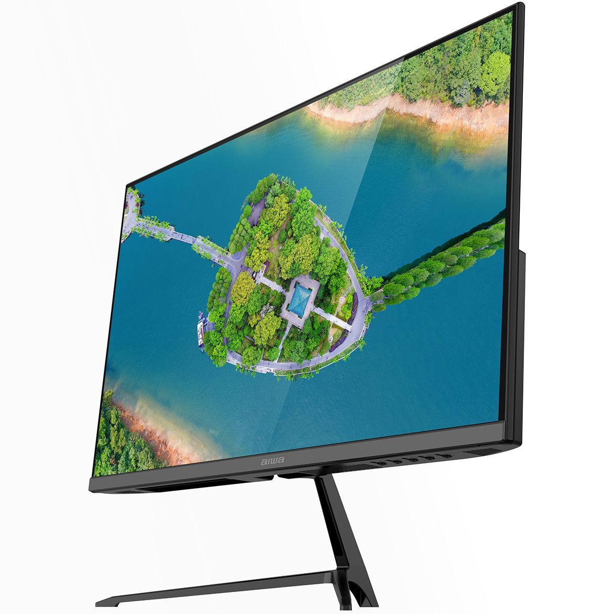 Монитор 27" Aiwa MD2712 IPS 1920x1080, 180 Гц, 1 мс, 16:9, 300 кд/м², 2xHDMI 2.0, DP 1.2, 3.5 Jack, USB Hub (1x USB), динамики (2x2 Вт), HDR10, FreeSync, G-Sync, черный