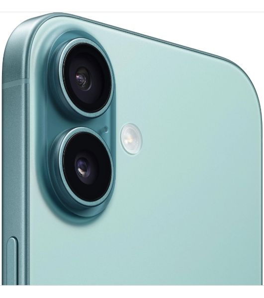 Смартфон Apple iPhone 16 A3287, 8/128Gb, бирюзовый