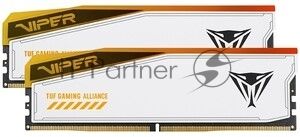 Оперативная память Patriot Viper Elite 5 Ultra RGB, DDR5, 32GB (2x16GB), 6000 MHz, CL28, с радиатором, RGB, чёрный