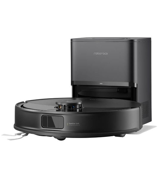 Робот-пылесос Roborock Q8 Max Pro Plus черный, 5200 мАч Li-ion, уборка сухая/влажная, пылесборник контейнер 0,5 л