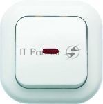 Выключатель Кунцево-Электро 1-кл. СП Валентина 10А IP20 С16-068 с индик. белый
