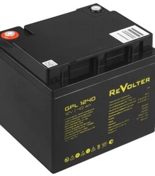 Аккумулятор 12В 40А.ч REVOLTER GPL 1240