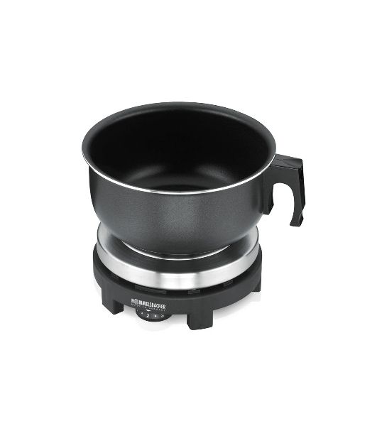 Плита настольная электрическая Rommelsbacher RK 501/S чёрный, 0.5 кВт, ТЭН, конфорки - 1, металл, поворотные переключатели