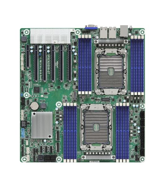 Материнская плата серверная ASRock SP2C621D16-2T, 2xLGA4189, Intel C621A, 16xDDR4, 14xSATA, 1xM.2, 5xPCIe 4.0 x16, 1xVGA, 2x10Gb LAN, 2xUSB-A 5Gbps, IPMI, EEB