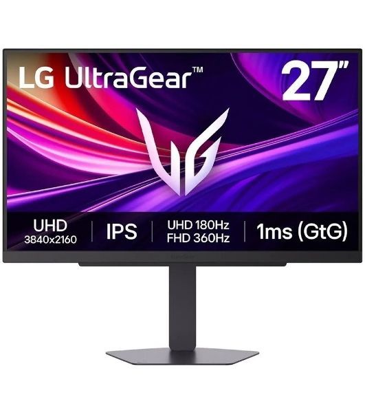 Монитор 27" LG UltraGear 27G810A-B IPS 3840x2160 (4K UHD), 360 Гц, 1 мс, 16:9, DisplayHDR 400, 400 кд/м², HDMI 2.1 (x2), DisplayPort, USB-A (x2), Flicker Free, Low Blue Light, Dual Mode, регулировка по высоте, поворот на 90 градусов, черный