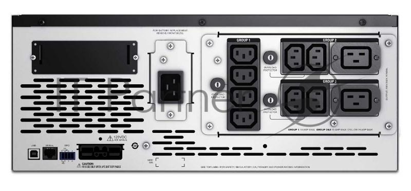 Источник бесперебойного питания APC Smart-UPS X SMX2200RMHV2U 1980Вт 2200ВА черный