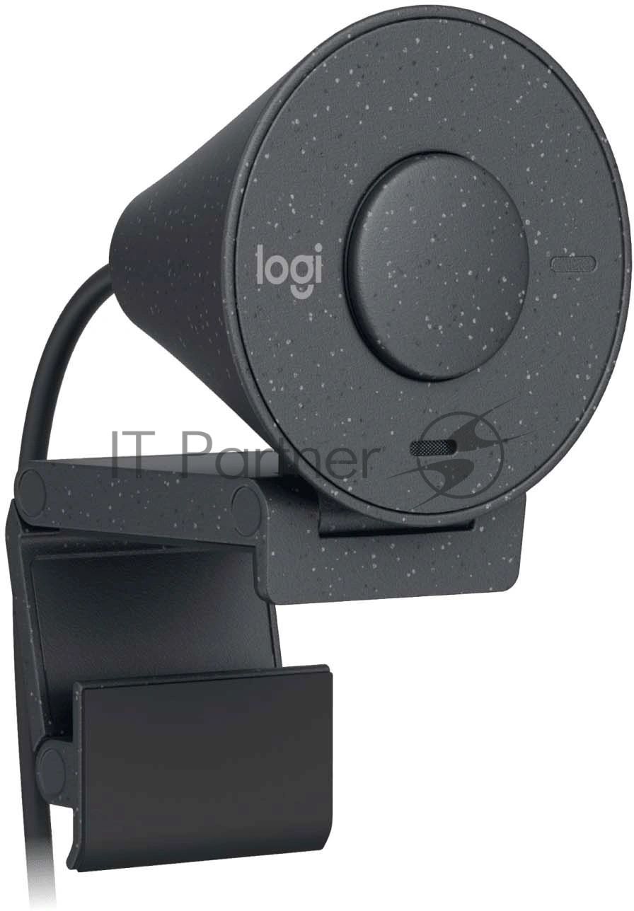 Веб-камера Logitech Brio 300 1920x1080, 30 кадр/с, USB Type-C, микрофон (шумоподавление), автоматическая фокусировка, автоосвещение, универсальное крепление