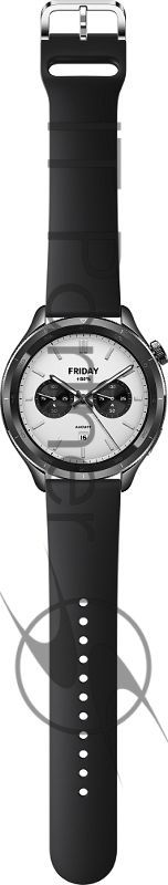 Смарт-часы Xiaomi Watch S4 47мм 1.43" AMOLED корп.черный рем.черный (BHR9195GL)