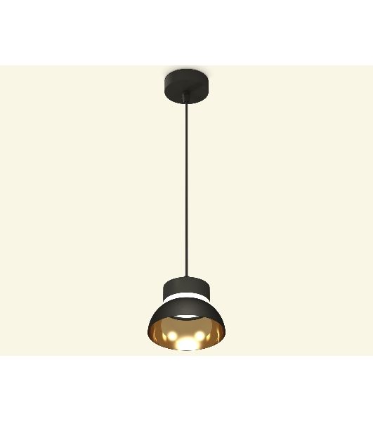 Светильник Ambrella Light XP8111051 SBK/PYG/CL черный песок/золото желтое полированное/прозрачный GX53