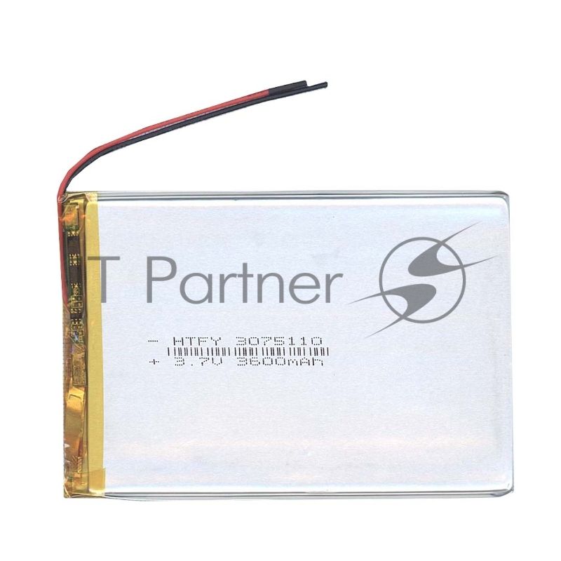 Аккумулятор Li-Pol (батарея) 3x75x110 мм 2pin 3.7V/3600mAh