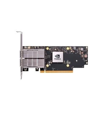 Сетевая карта Infiniband NVIDIA ConnectX-7 HHHL Adapter Card, 200GbE (default mode)/NDR200 IB, Dual-port QSFP112, PCIe 5.0 x16 with x16 PCIe extension option, Crypto D isabled, Secure Boot Enabled, Tall bracket