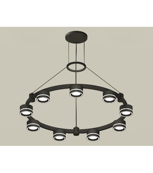Светильник Ambrella light XR92051901/9 SBK/FR черный песок/белый матовый GX53  (A9205, C9242, N8434)