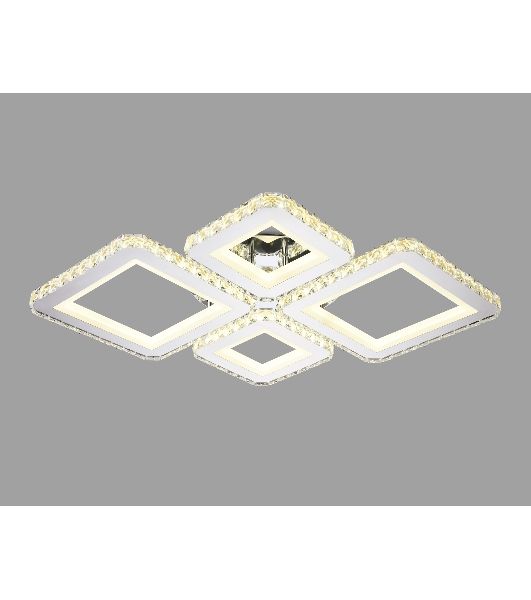 Потолочный светодиодный светильник Ambrella light FA1726/4 CH хром 3000K/4200K/6400K 108W 690*550*100 (ПДУ РАДИО 2.4G)