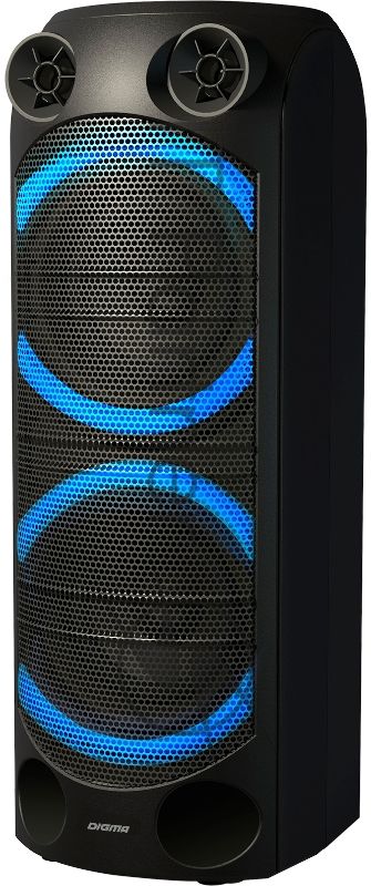 Минисистема Digma D-MC1720 черный 500Вт FM USB BT micro SD