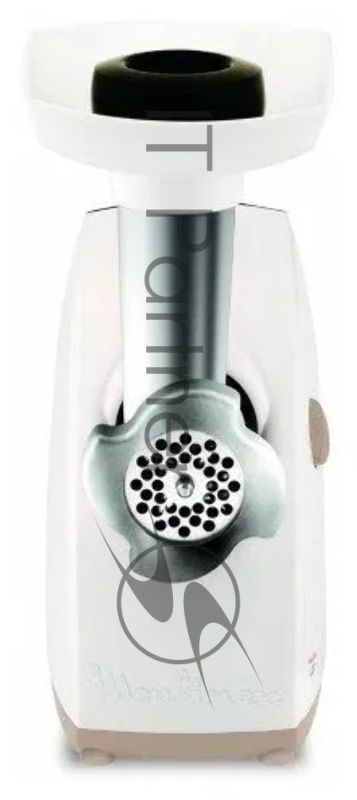 Мясорубка электрическая Moulinex ME476132 белый/бежевый, 2000 Вт, 2.3 кг/мин, защита от перегрузки, насадки - 9