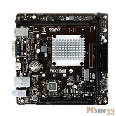 Материнская плата Biostar J4125NHU, BGA1090, Intel SoC, 2xDDR4, 2xSATA, 1xM.2 (PCIe 2.0 x2), 1xPCIe 2.0 x1, 1xHDMI, 1xVGA, 1x 1Gb LAN, 2xUSB-A 2.0, 2xUSB-A 3.2 Gen 1, 3x3.5 мм, 7.1, Mini-ITX