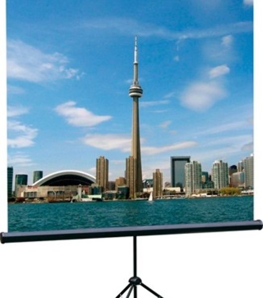 Экраны LUMIEN Lumien Экран на треноге 180x180 см Eco View LEV-100102 1:1 с возможностью настенного крепления
