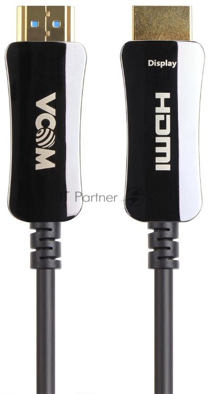 Активный оптический кабель HDMI 19M/M,ver. 2.0, 4K@60 Hz 80m VCOM