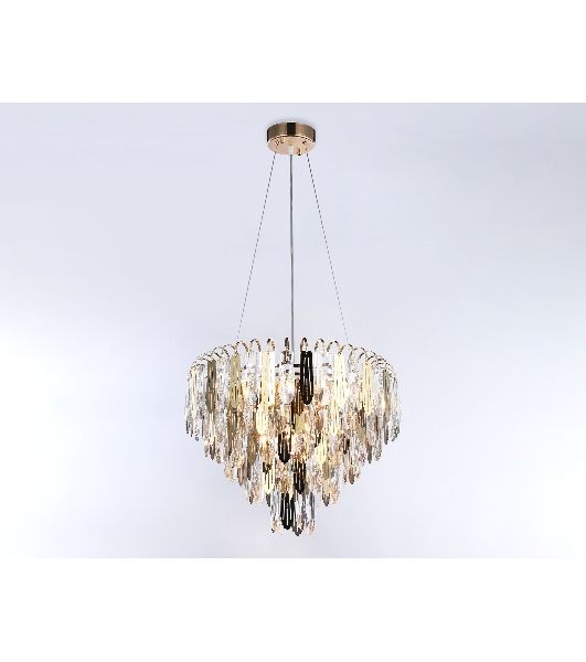 Светильник Ambrella light TR5256/8 SGD/CL золото/прозрачный E27*8 max 40W D500*350