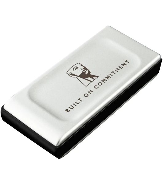 Внешний SSD Kingston XS2000, 2TB, USB 3.2 Gen 2x2 Type-C, R/W 2000/2000, серебристый
