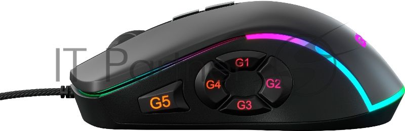Мышь проводная GMNG XM003 черный, 32000 dpi, USB, кнопки - 10