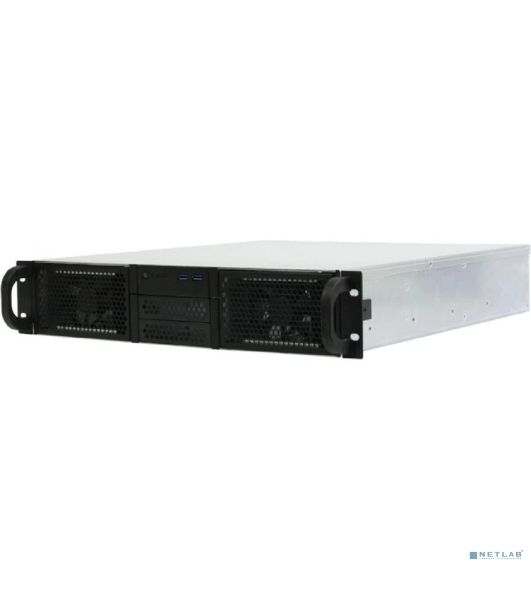 Корпус серверный 2U Procase RE204-D0H8-A-45 0x5.25+8HDD,черный,без блока питания(2U,2U-redundant),глубина 450мм,ATX 12"x9.6"