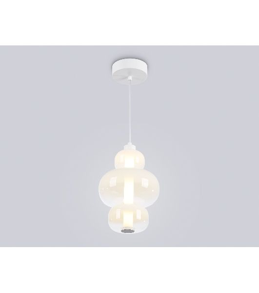 Подвесной светодиодный светильник Ambrella light LH11056 WH/FR белый/белый матовый 18W 3000K D230*350