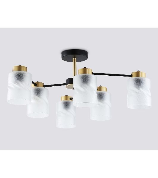 Светильник Ambrella light TR303325/6 BK/GD черный/золото E27/6 max 60W D680*270
